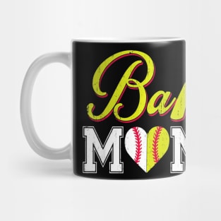 Funny Ball Mom Softball Baseball Mug